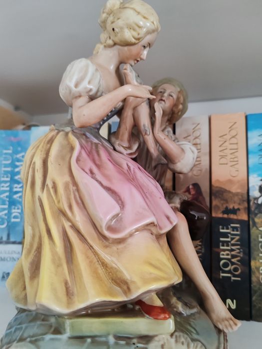 Bibelou antic german ,,Vânzătorul de peste"