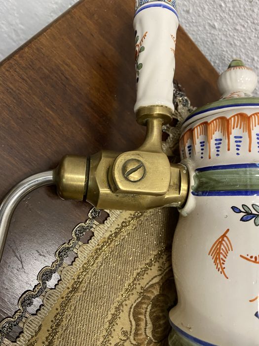 Порцеланов френски кран за бира с месингова ръчка