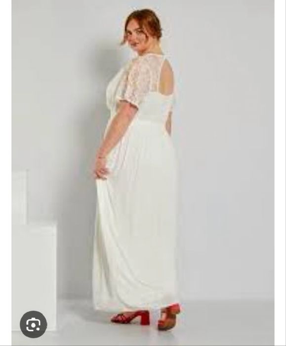 Белое платье 56-58