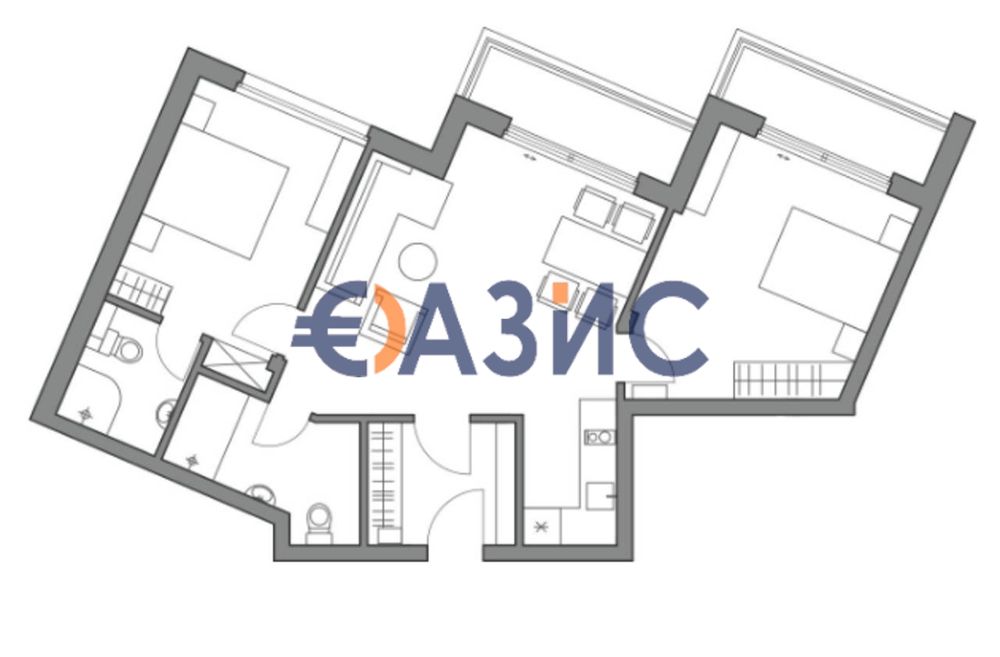 Продава се Тристаен апартамент в Обзор - 97 кв.м за 1502 €/кв.м - Снимка #13