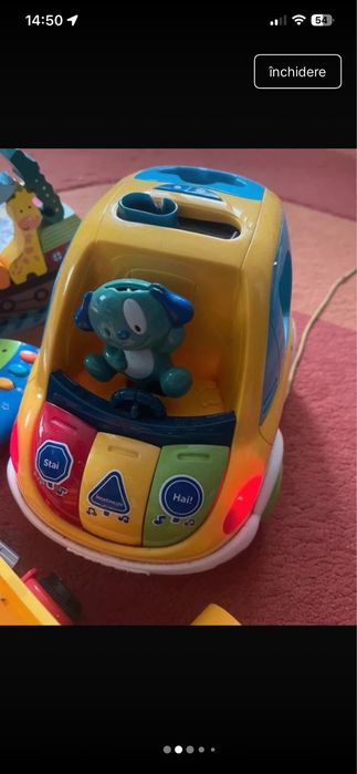 Lot jucarii copii,la madinuta Vtech se vede in fotografie defectul
