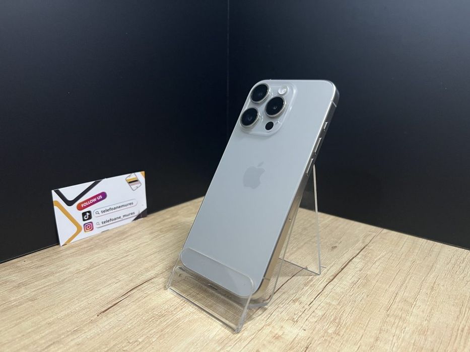 Iphone 15 Pro 256Gb Natural Titanium Second-Hand Foarte Bun 3 ani gara