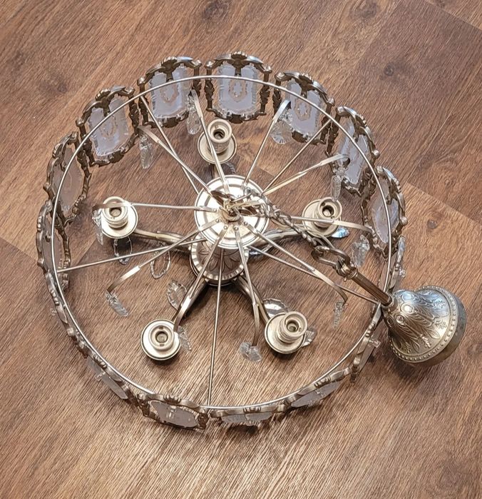 Хрустальная чешская люстра 5 ламп