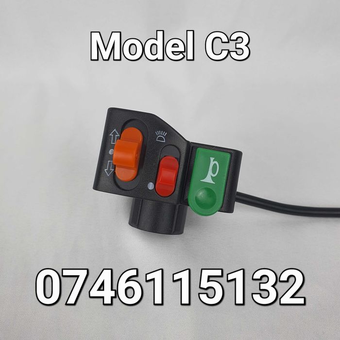 Motocicleta Scuter Atv-Buton-Bloc-Comutator lumini-Intrerupator-Nou-C3