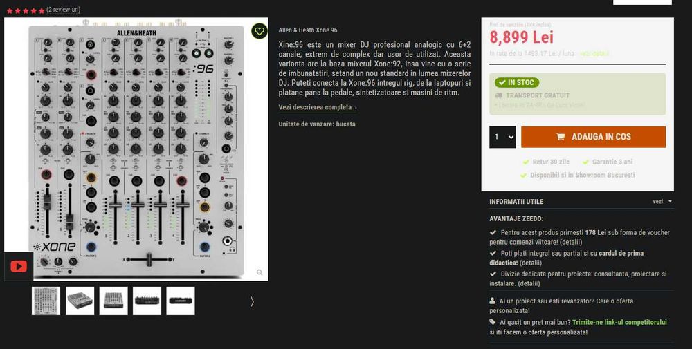 Playere Denon Sc 6000 Prime / Mixer Xone 96 / Rmx 1000