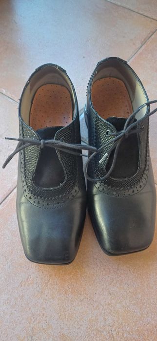 Обувки ЕСТЕСТВЕНА Кожа на GABINA с Декорации Кроко Кожа!Комфортни !№37