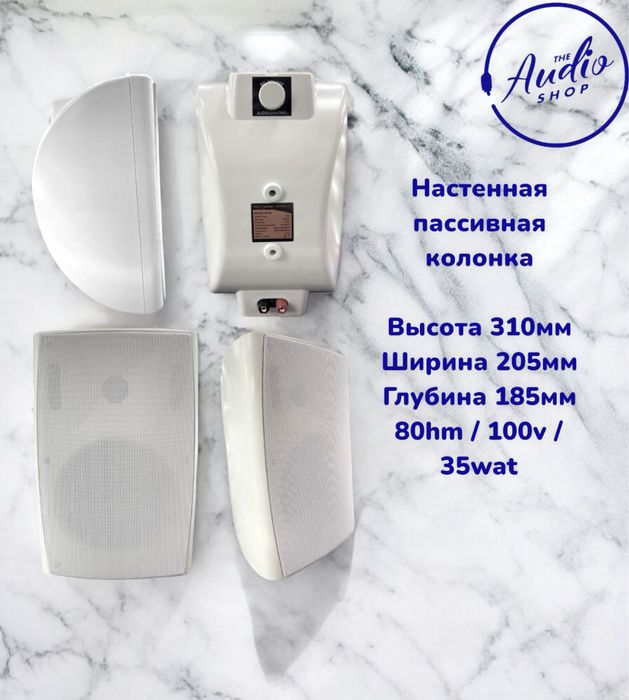 Настенные, потолочные, всепогодные колонки и усилители к ним.