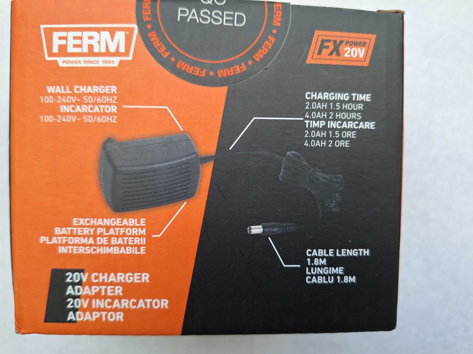 Incarcator rapid acumulatori 20V/ 2.4A sau 4 A,  FERM CDA1169