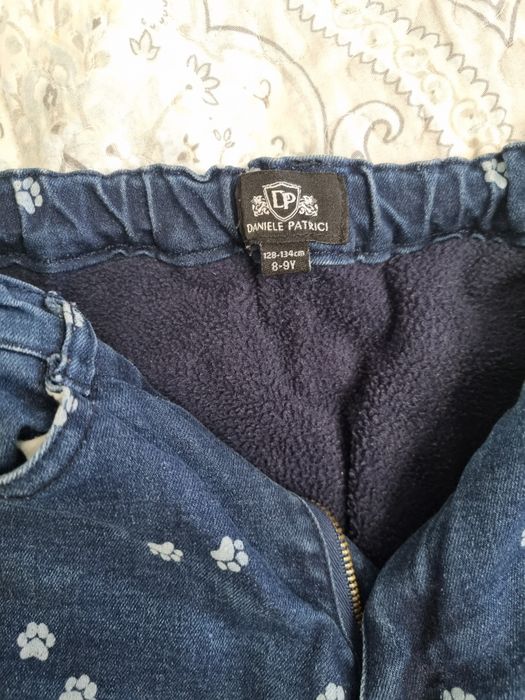 Джинсы теплые для девочки 134