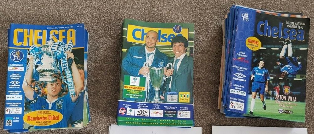 ЧЕЛСИ оригинални футболни програми 1997-2003 Манчестър Юнайтед и др