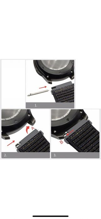 Curea material textil cu arici 22mm pentru ceas Huawei GT2, GT2 e, GT,