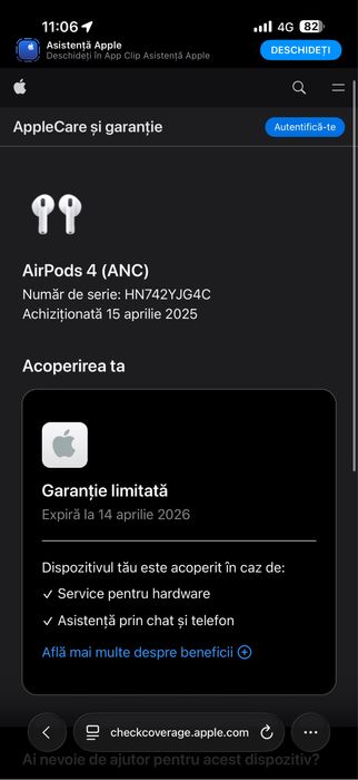 Airpods 4 ANC - folosite, ca noi