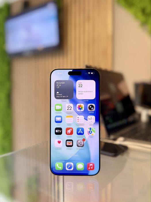 **ATS GSM**iPhone 16 Pro Max 256GB Natural/Baterie99%/Fact+Gar 12 luni