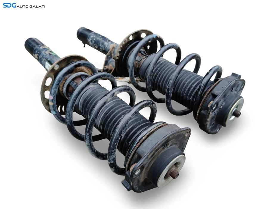 Set Amortizor Amortizoare Telescop Telescoape Complet cu Arc Arcuri si Flansa Fata Dreapta VW Golf 5 PLUS 1.9 TDI 2004 - 2008 Cod 1K0413031BF [LS0701]