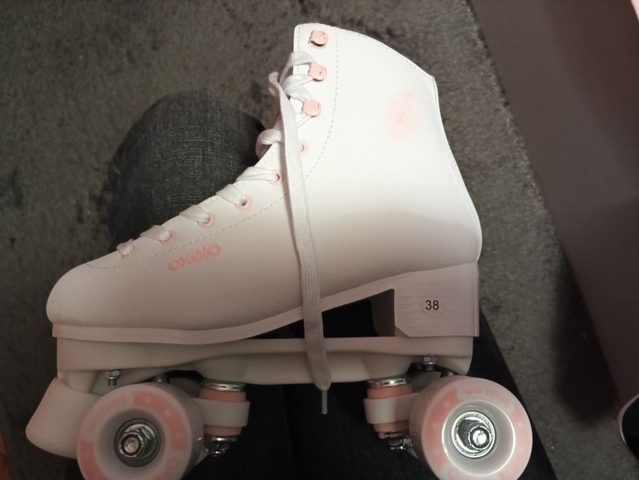 Бяло-розови ролкови кънки (38-ми номер)