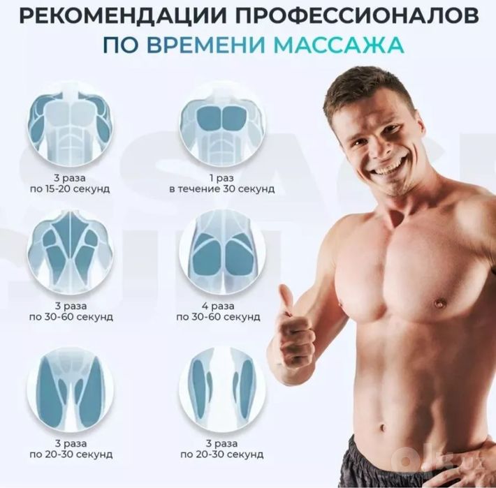 Перкуссионный ударный массажер Massage Gun Sk-8890 массажный пистолет