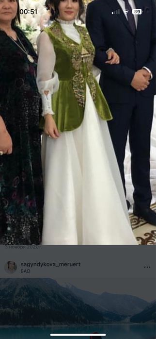 Платье из шифона