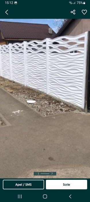 Garduri din placi de beton. Montaj garduri, București Dâmbovița Argeș