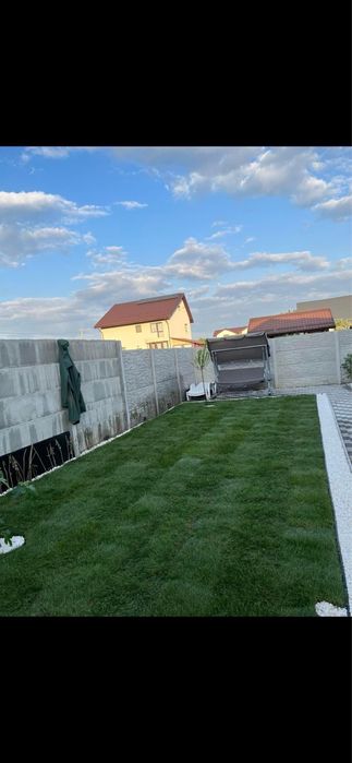 Gazon rulou cu sistem de irigatii