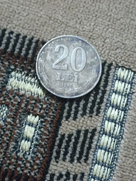 Monedă de 20 Lei cu Ștefan ce-l mare