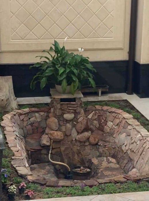 Шаршара.пруд для рыбок и не только. Водопад.с пультом управления