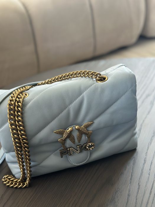 Чанта Pinko естествена кожа