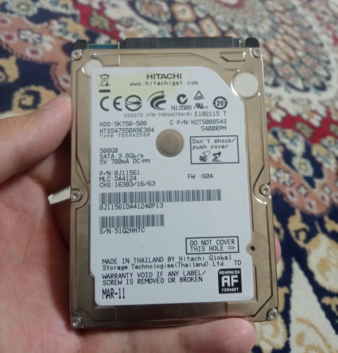 Жёсткий диск HITACHI 500 Gb
