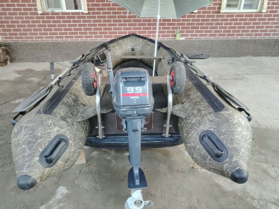 Лодка апачи 3.50,ямаха мотор 9.9 оригинал