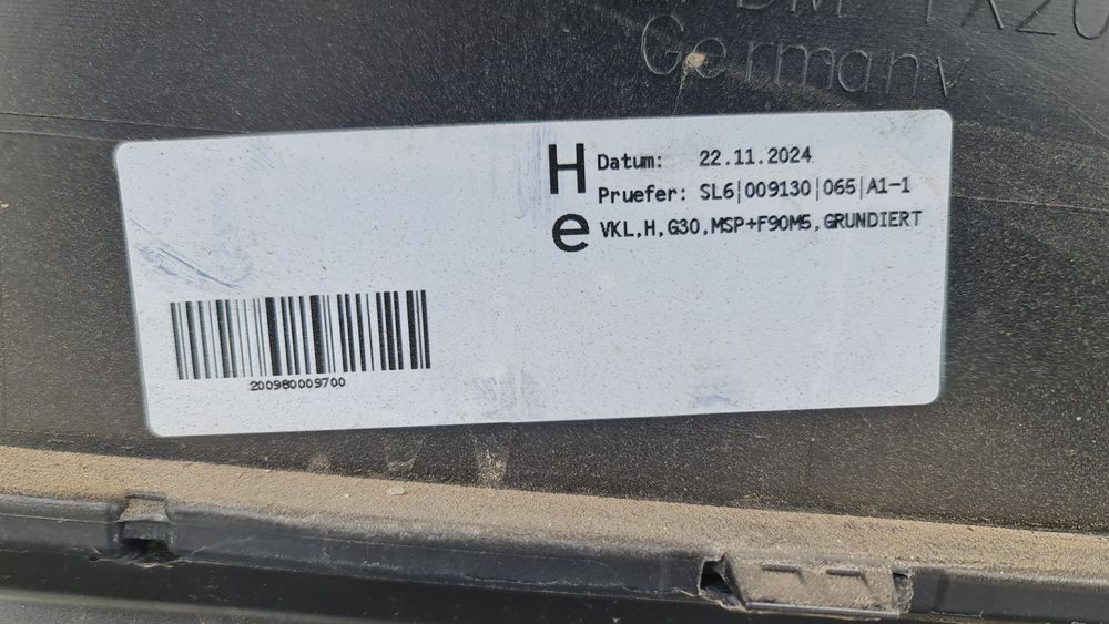 Spoiler bara spate BMW 5 G30 M pachet facelift lci M5 F90