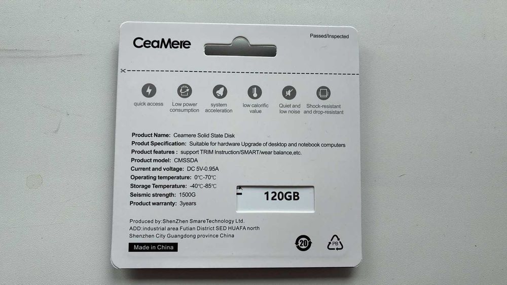 SSD 120 Gb SATA новые для ноутов\ПК