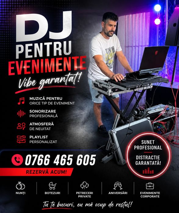 Dj evenimente  sonorizare profesionala