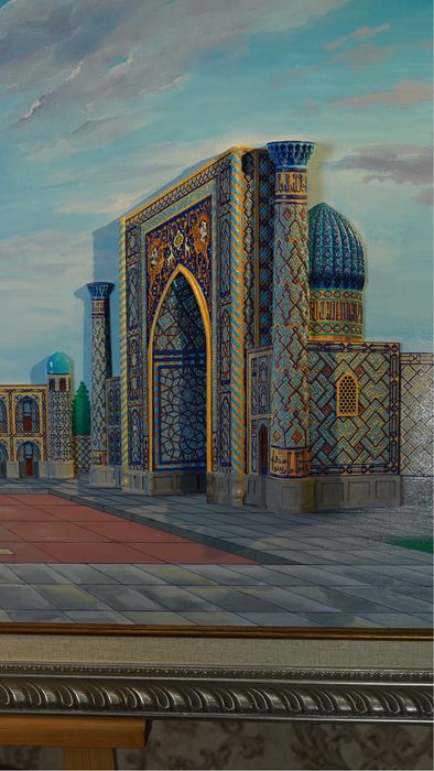 Registon 3D kartina SHERDOR ULUG’BEK TILLAQORI decor