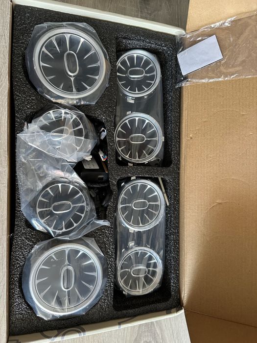 w222 S класа духалки светещи въздуховоди лед светлина burmaster 7цвята