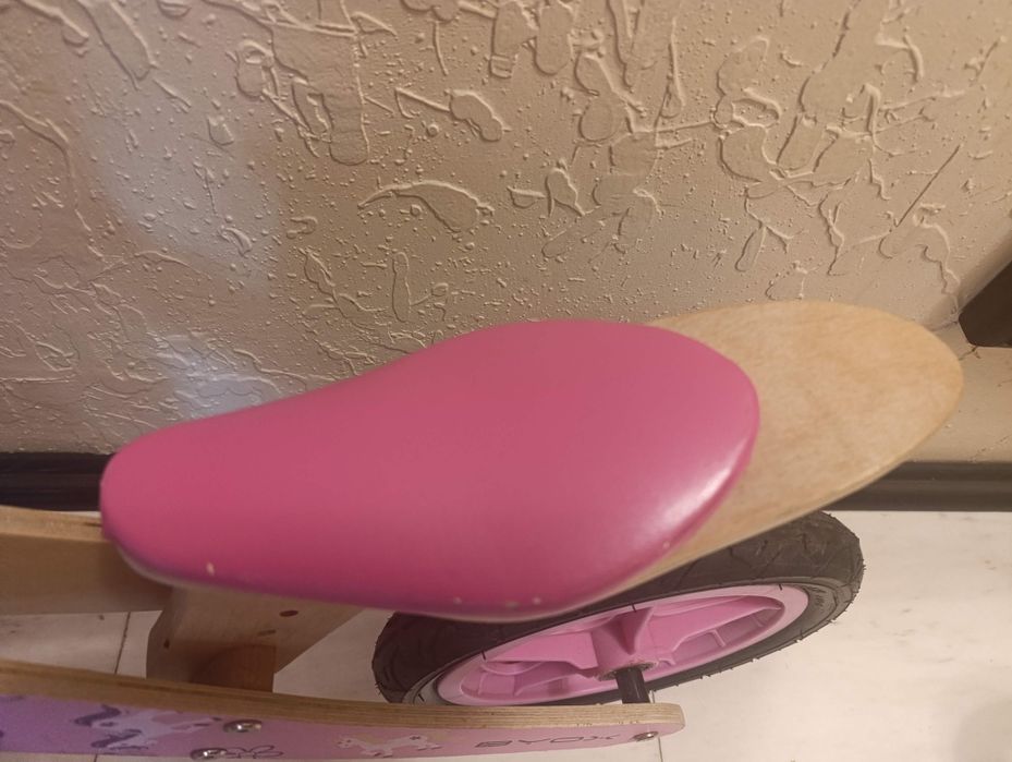 Дървено баланс колело BYOX woody pink