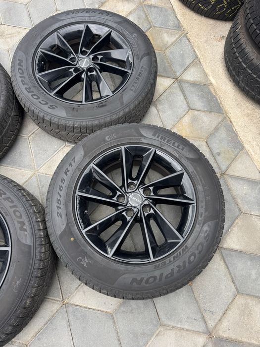 Jante Orig”Borbet R17(5x112)”Tiguan/Q3/Kodiaq/Karoq/Ateca/Vw/Seat/Skoda/Audi~Anv Noi 2024~Negre”
