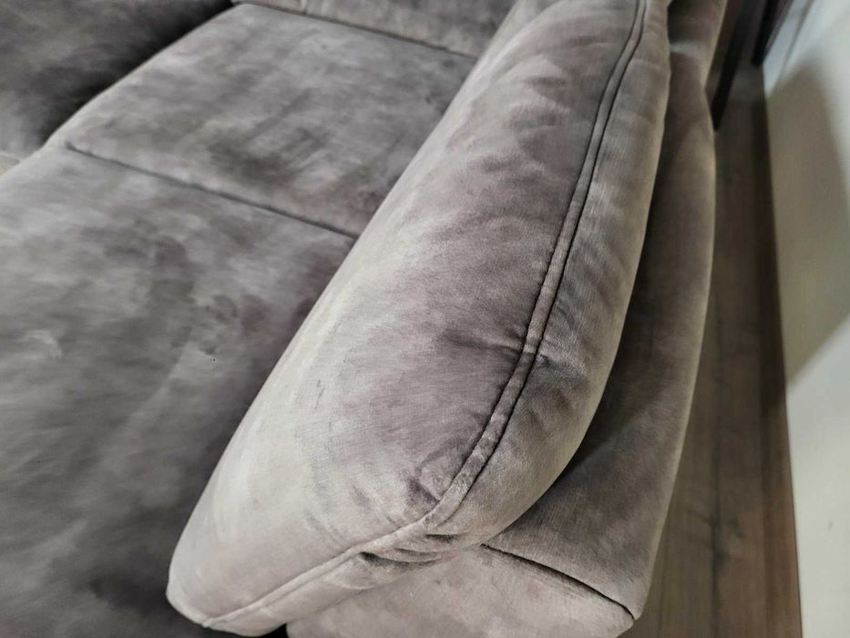 Кафяв ъглов диван от плат LS701521