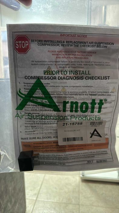 Arnott Компресор за въздушно окачване Мерцедес