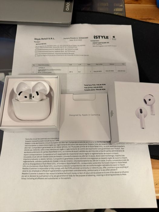 Airpods 4 2024 cu modul Anc
