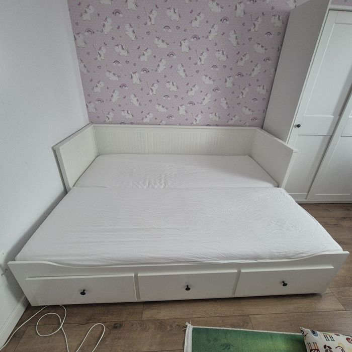Vand pat copii divan alb Ikea
