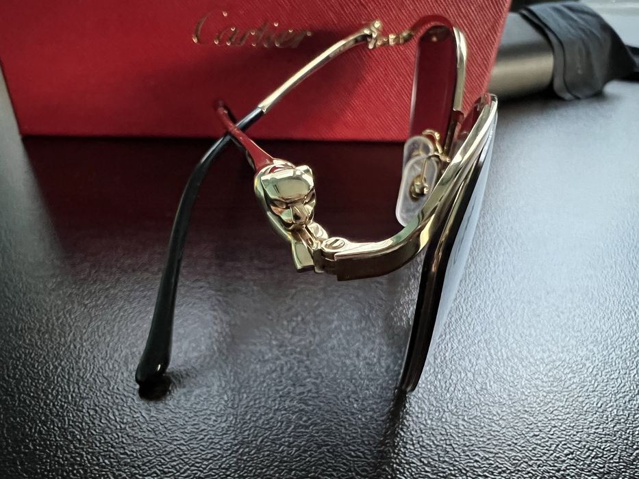 Слънчеви очила Cartier - Butterfly - Golden Panthère de Cartier