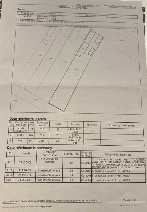 Vand casa Nanov 1500mp zona centrala Str Dunarii