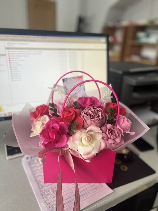 Цветы розы букеты мыльные розы