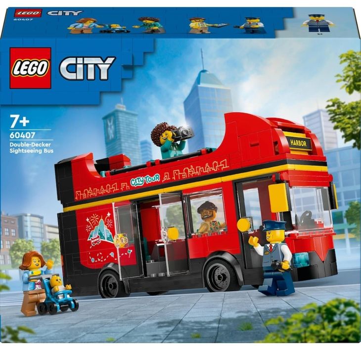 LEGO City - Autobuz turistic rosu cu etaj 60407