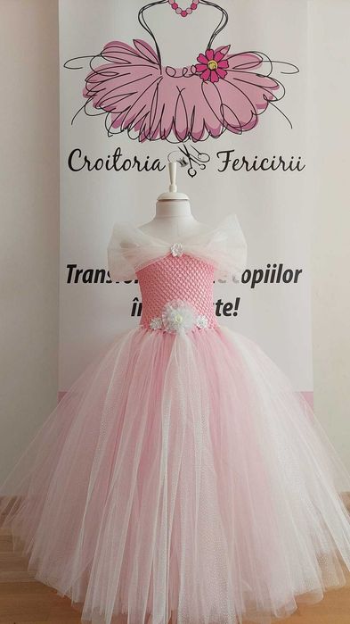 Rochita TUTU Zana Buna Printesa Carnavalului Curcubeu serbare Carnaval