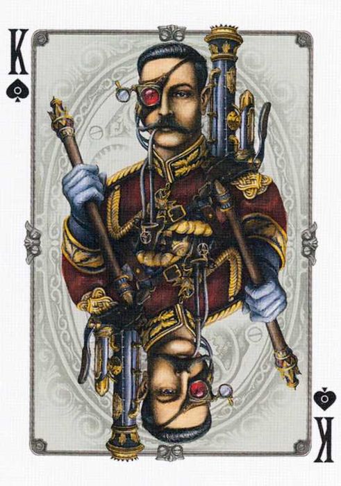 Коллекционные игральные карты Art of Steampunk, размер 7х12см