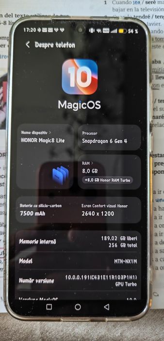 Honor Magic 8 lite