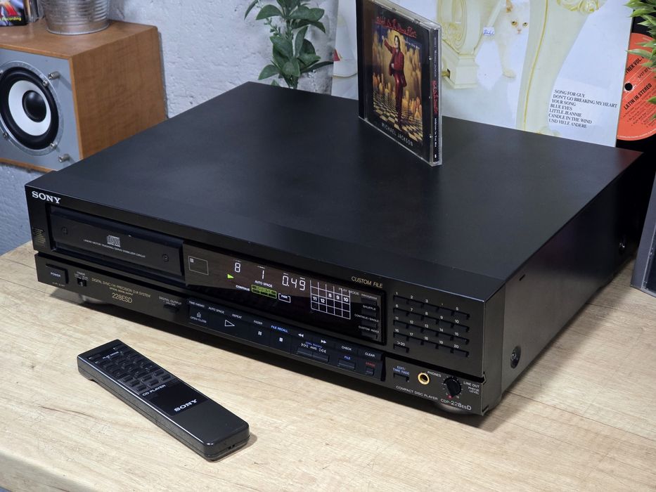 Cd-player SONY CDP-228 ESD, retro hifi audio, ES series, hi-end,