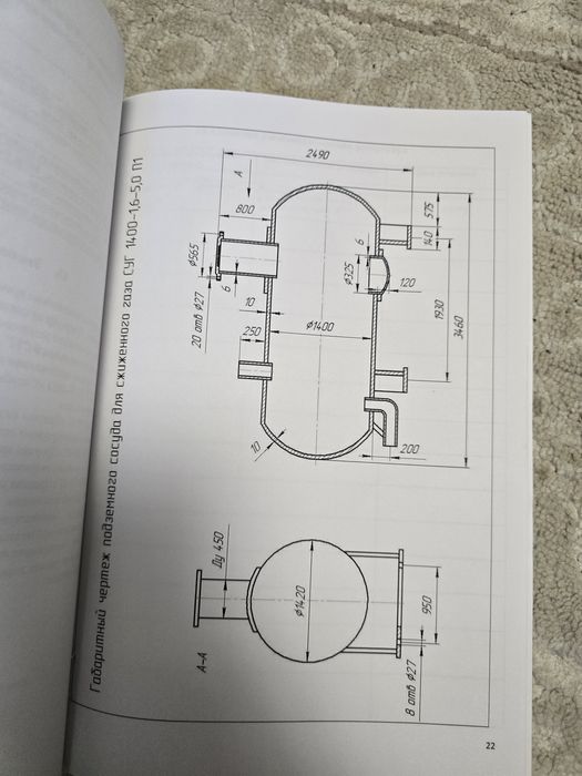 Газгольдер 5 куб (Емкость для СУГ)