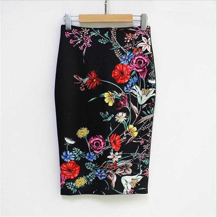 Fuste elegante  florale