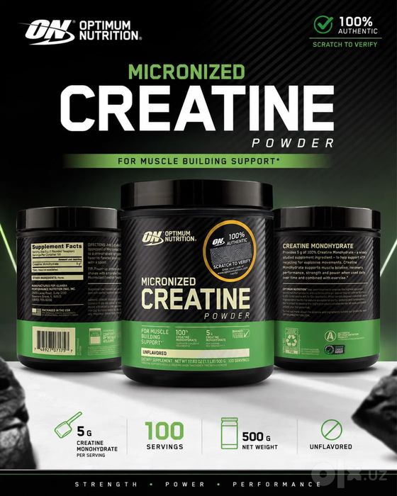 ON CREATINE 500 грамм Америка 100% Оригинал Доставка по Узбекистану